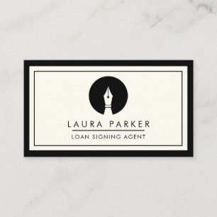 Notary Loan Signing Agent Consultant Broker Business Card