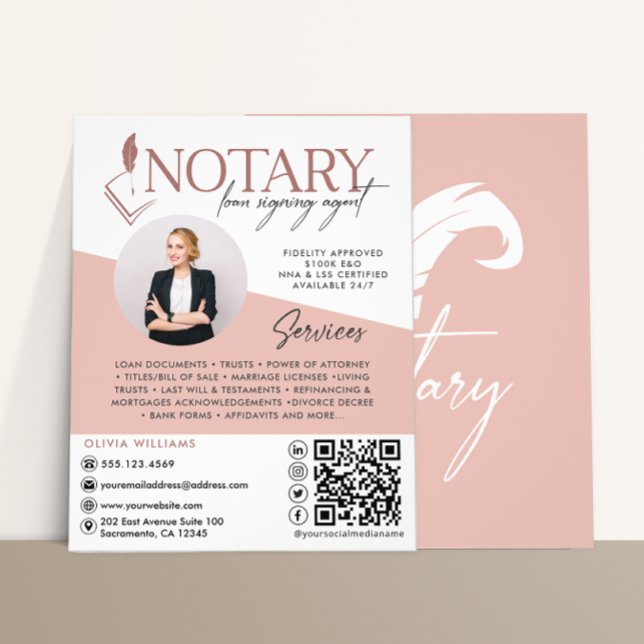 Notary Loan Signing Agent Modern Photo Flyer (Creator Uploaded)