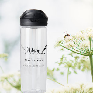Notary loan signing agent pen water bottle