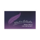 Notary Loan Signing Agent Quill Signature Purple
