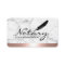Notary Loan Signing Agent Rose Gold Border Marble