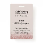 Notary Loan Signing Agent Rose Gold Glitter Photo