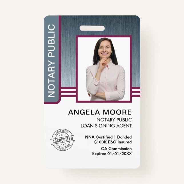 Notary Public Badges (Front)