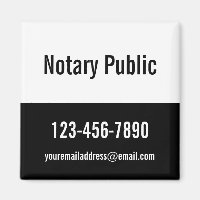 Notary Public Black and White Promotional Template