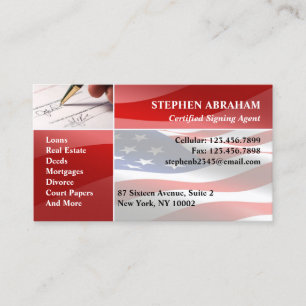 Notary Public Business Card