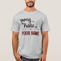 Notary Public Feather Quill Your Name Customized