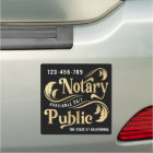 Notary Public Gold & Black