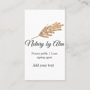 Notary public Loan signing agent add name address Business Card