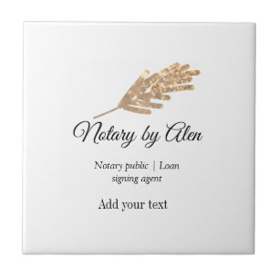 Notary public Loan signing agent add name address Tile