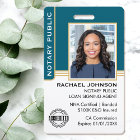 Notary Public Loan Signing Agent ID Teal Gold