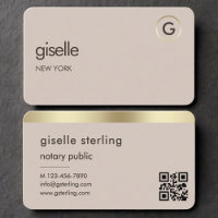 Notary Public Neutral Gold QR Code