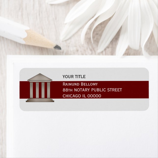 Notary Public  Return Address Labels (Insitu)