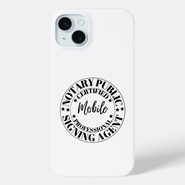 Notary Public Signing Agent Cellphone case (Back)