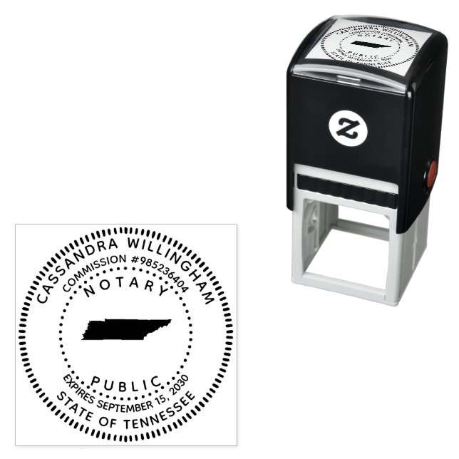 Notary Public Tennessee Self-inking Stamp (In Situ)