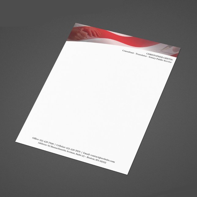 Notary Public USA Letterhead Template (Creator Uploaded)