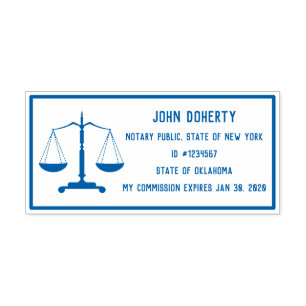 Notary Stamp Easy to Read Right For You Comm. #
