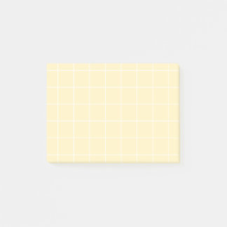 Notas Post-it® Grid paper: minimalist grid (lemon)