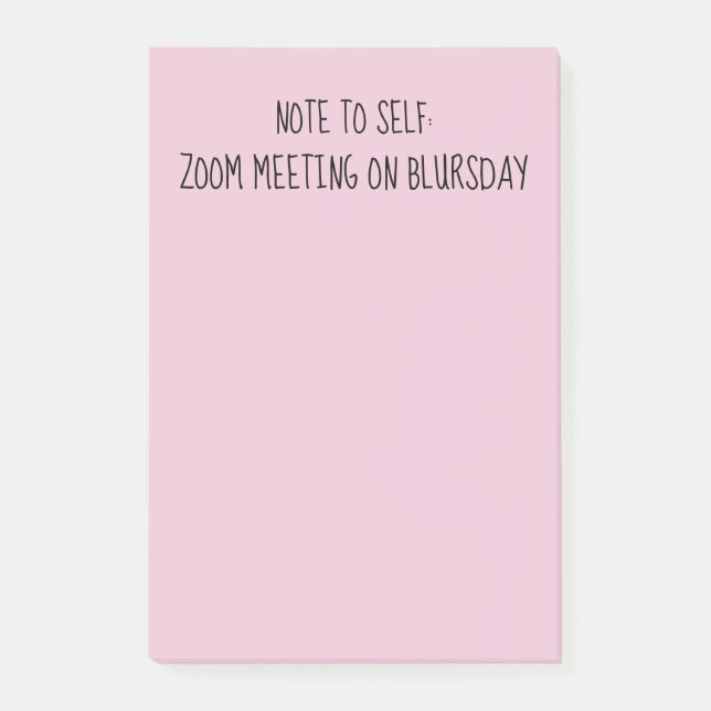 "Note à soi" amusant BlThursday Post-It Notes (Devant)