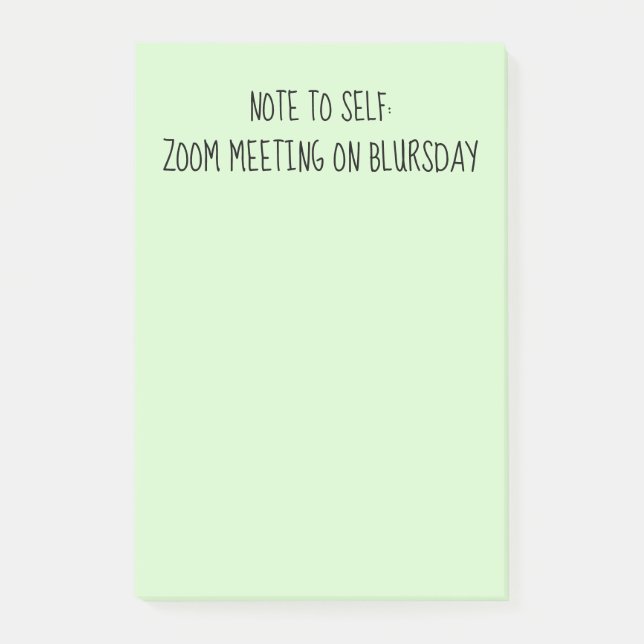 "Note à soi" amusant BlThursday Post-It Notes (Devant)
