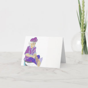 Note Card Blank inside Greek Fishermen