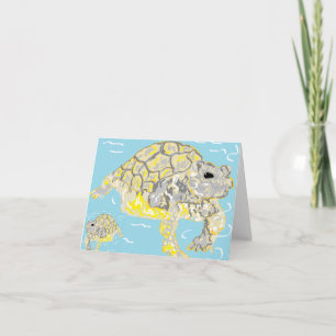 Note Card Blank Inside Sea Turtles Sarr