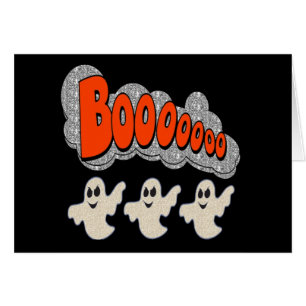 Note Card Boo Ghosts