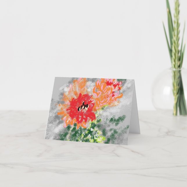 Note card : Cactus Flower (Front)