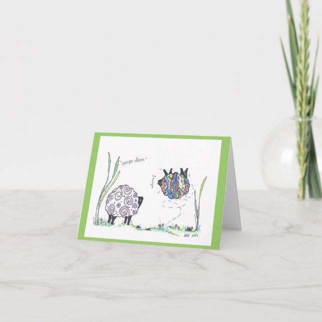 note card:  carpe diem card (Front)