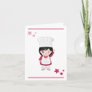 Note Card Chef Woman