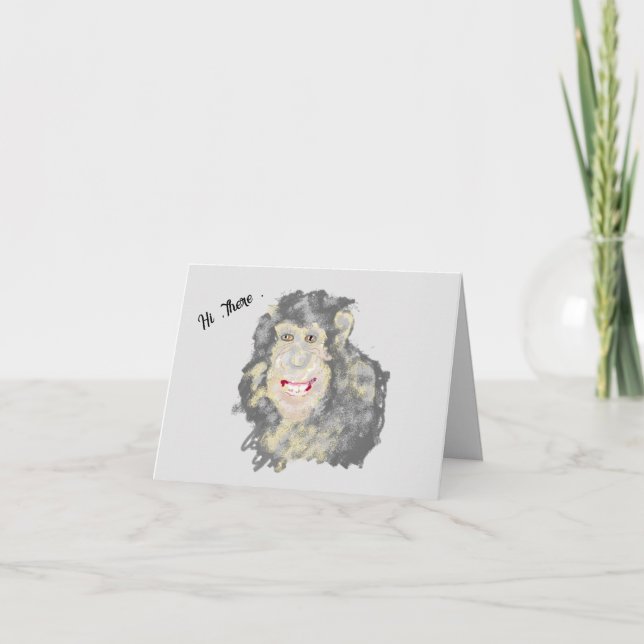Note Card :  chimpanzee's  World  (Front)