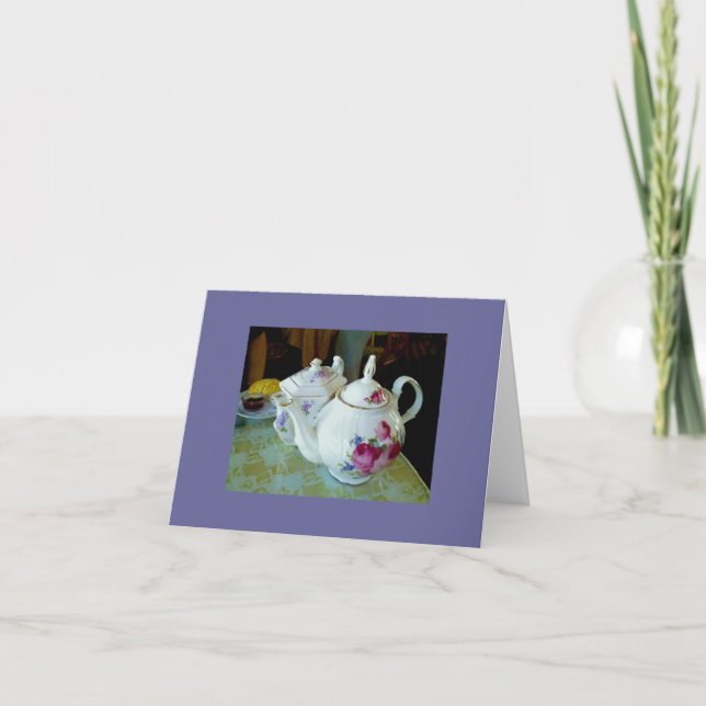 note card - English teapots (Front)
