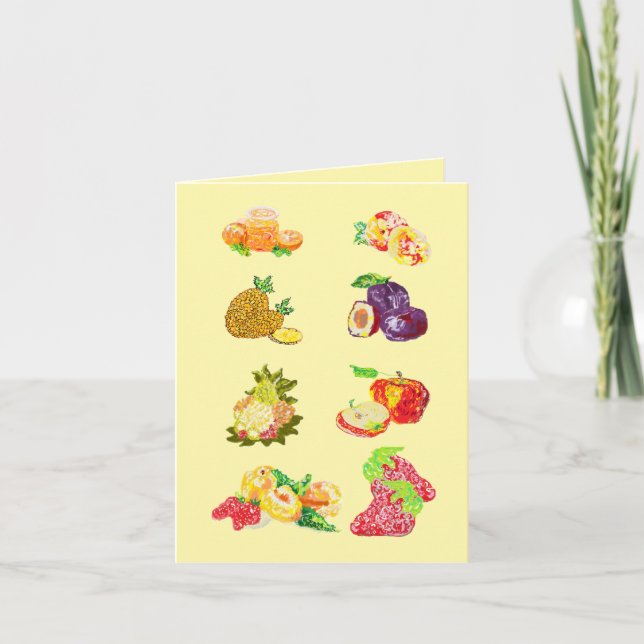 Note Card : Fruits Of Love  (Front)
