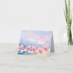 Note Card : Hazy Cloudy Blossom Day