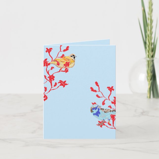 Note Card : Joy Of Sparrows . (Front)