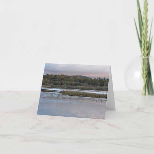 Note Card: Kinnordy Loch in Autumn Frost Card (Front)