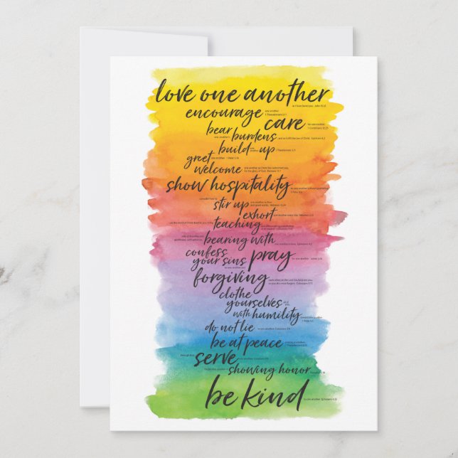 Note Card: One Another Thank You Card (Front)