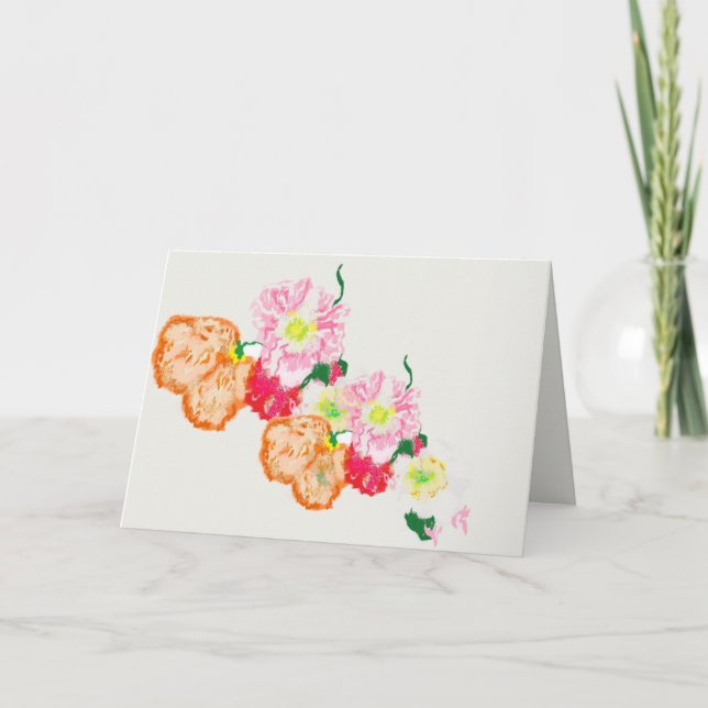 Note Card : Poppy Flowers (Front)
