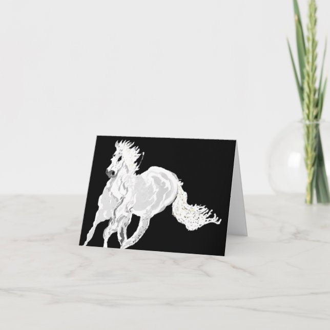 Note Card Running Stallion  (Front)