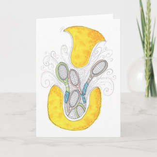 Note Card -Tennis Ball Surprise