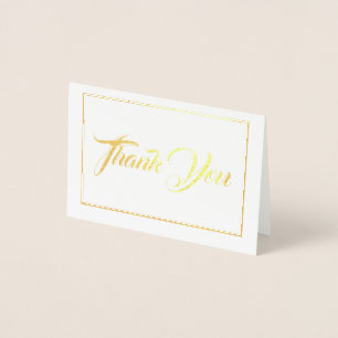 Note Card-Thank You-Mini Size Foil Card