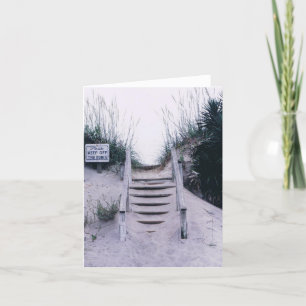 Note Card with Beach Scene