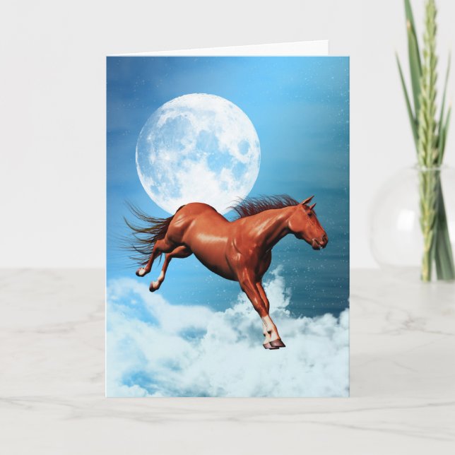 Note card with spirit horse (Front)