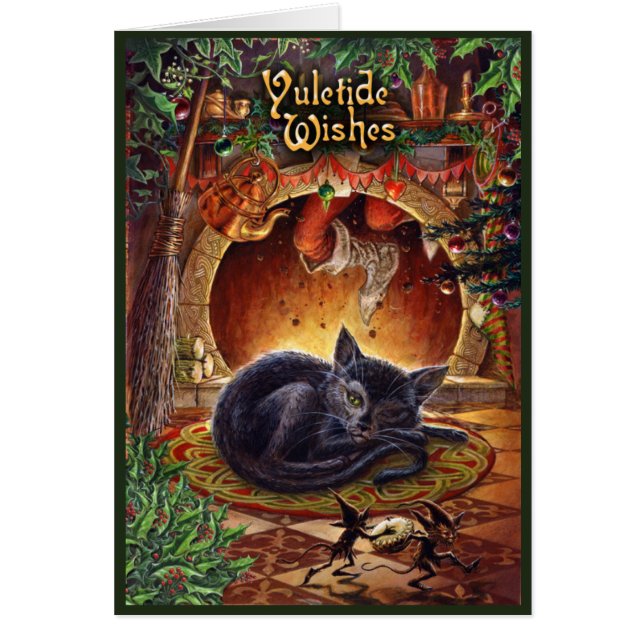 Note Card: Yule Blessings (Front)