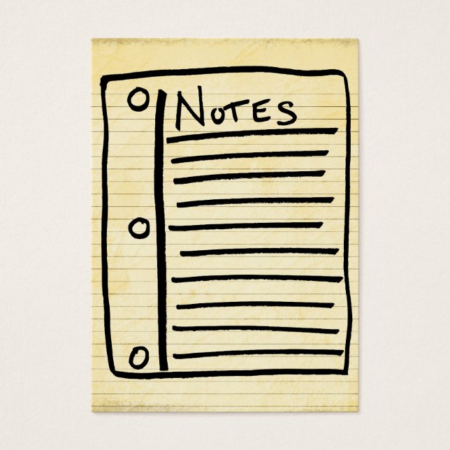 Note Cards (Front)