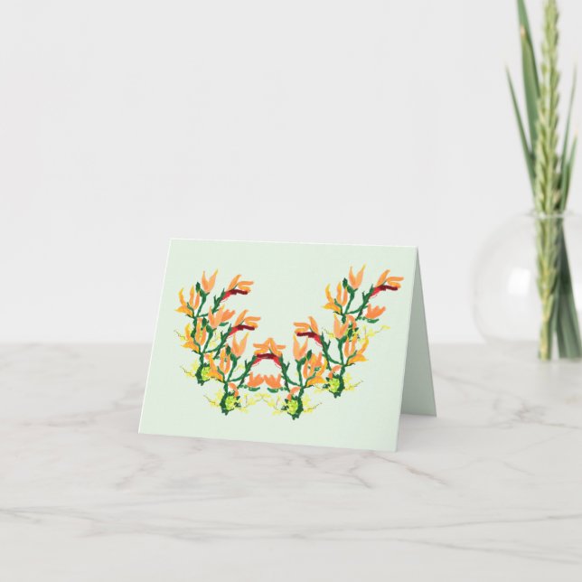Note Cards : Asian Flower's (Front)