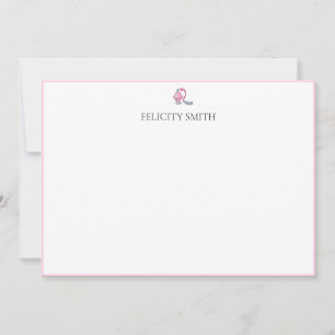 Note Cards Elegant Flat Modern Cosmetics Girls