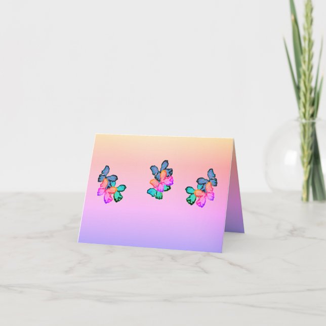 Note Cards : Love Of The Butterfly  (Front)