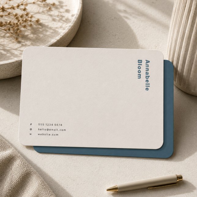 Note Cards | Scandinavian Stationery Notecard (Personalized note cards with name and contact details for thank you notes and clients.)