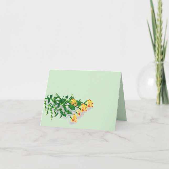 Note Cards : Yellow Stem Roses (Front)