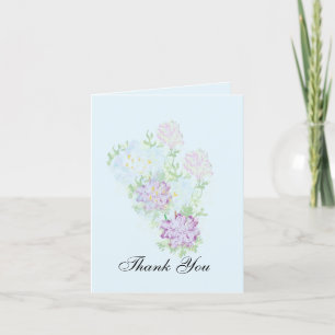 Note Carte de Merci : Fleurs sauvages
